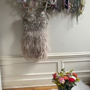 Bebe feather dress - NYE